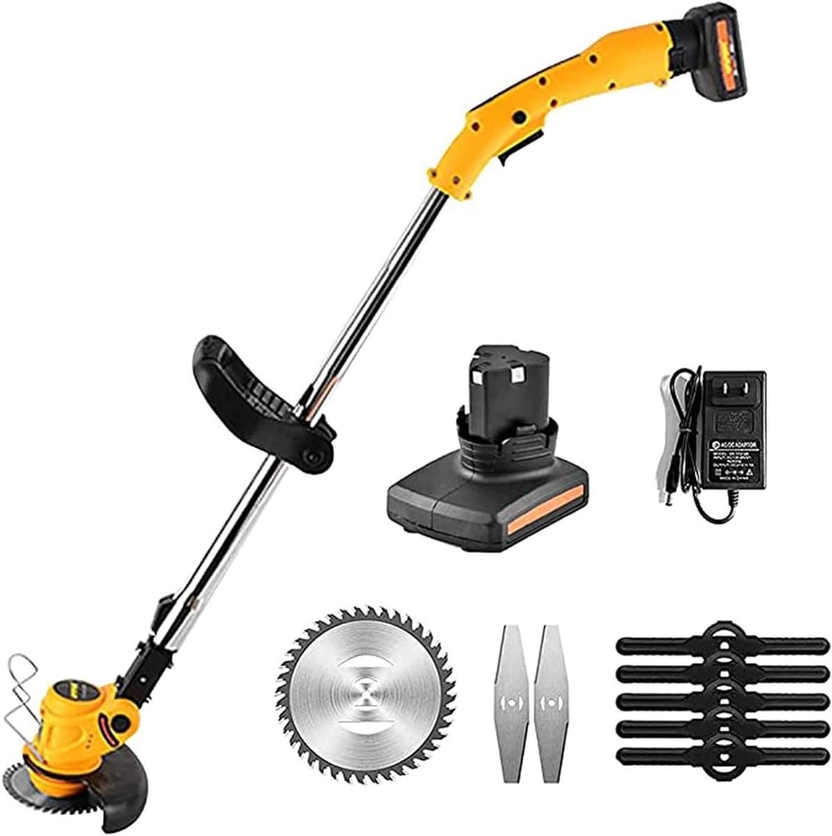 Handgrasmaaier - Cilindermaaier Grastrimmer - Gazon Onderhoud - Lithium Batterij - Multifunctioneel - Groen — afbeelding 1