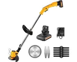 Handgrasmaaier - Cilindermaaier Grastrimmer - Gazon Onderhoud - Lithium Batterij - Multifunctioneel - Groen