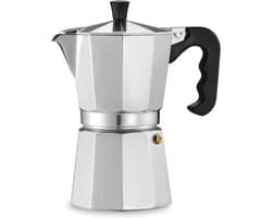 SNJY® Percolator - Koffiezetapparaat - Perculator Koffie - 6 Kopjes - Zilver