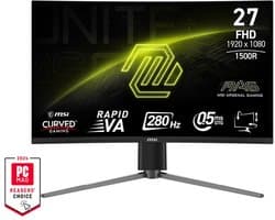 MSI MAG Serie - 27-Inch Curved Gaming Monitor - Full HD - 280Hz - Adaptive Sync