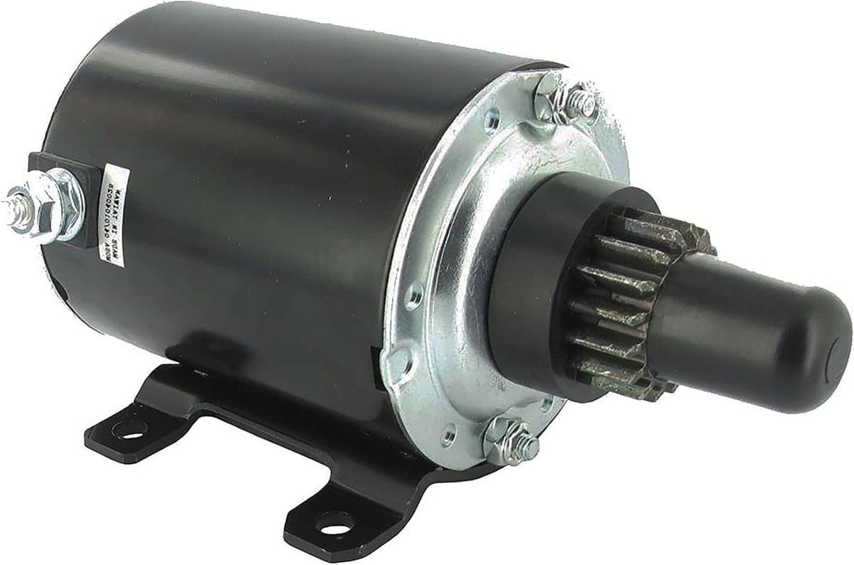 Elektrische Starter - Motoronderdeel - Grasmaaier Reparatie - 16 Tanden - 2 Kilowatt - Zwart — afbeelding 1
