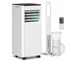 Sogiol - Mobiele Airco - Draagbare Airconditioner - 4-in-1 Koelen ontvochtigen ventilator en slaapstand - 7000 BTU - voor 26 m² - met Afstandsbediening - 51 dB - Wit
