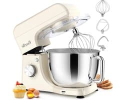 Keukenmachine - Mixer - Bakken en Koken - Krachtige Motor - 55 Liter - Wit