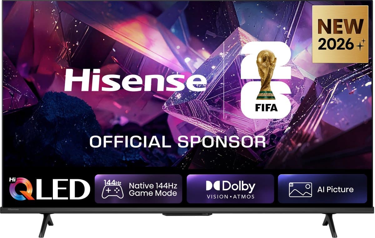 Hisense 43E7S PRO SmartTV - 43 inch - 4K Hi-QLED - 2026 - Native 144Hz Game Mode - Hi-QLED Colour - Built-in Subwoofer - AI Picture - AI Smooth Motion - AMD FreeSync Premium - Dolby Vision Atmos — afbeelding 1