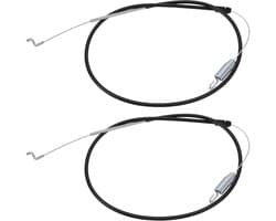 Dailygoods- Tractiekoppeling Kabel - 2 Stuks - Compatibel met Toro Grasmaaiers - Kabellengte 45,5"/115,57cm - 34,5"/87,63cm - Metaal - Onderdelennummer 115-8435 290-941 - Grasmaaier Kabel