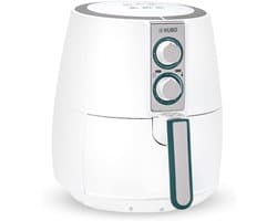 Olievrije Friteuse - Hetelucht Oven - Gezond Koken - Instelbare Temperatuur - 25 Liter - Wit Groen