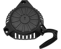 Dailygoods- Terugslagstarter Zwart - Trekstarter - Compatibel met Fuxtec FX-RM1630/Fuxtec FX-RM5196PRO/Scheppach MP99-42 - Kunststof/Metaal - Eenvoudig te installeren - Afstand gaten 150/152,7/157 mm