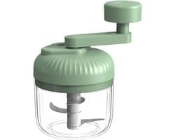 Voedselhakker - Keukenmachine - Maaltijdvoorbereiding - Handmatige bediening - 15x10x15 cm - Groen