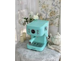 Empstorm Halfautomatische espressomachine - 20 bar hoge druk - ingebouwde melkschuimer - 1,5 liter waterreservoir - 2-in-1 ontwerp - nauwkeurige temperatuurregeling - blauw