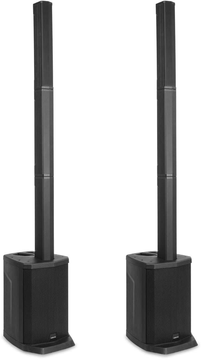 Vonyx VX808 PA speakers - Set van twee actieve speakers - Draadloze stereo pairing - 640W — afbeelding 1