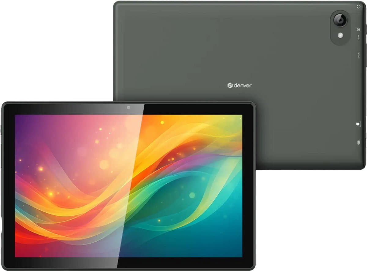 Denver Tablet - Android 16 - 4GB RAM - 64GB opslag - 10.1 inch - IPS - Voor- en achtercamera - Wifi - TIO10525 — afbeelding 1