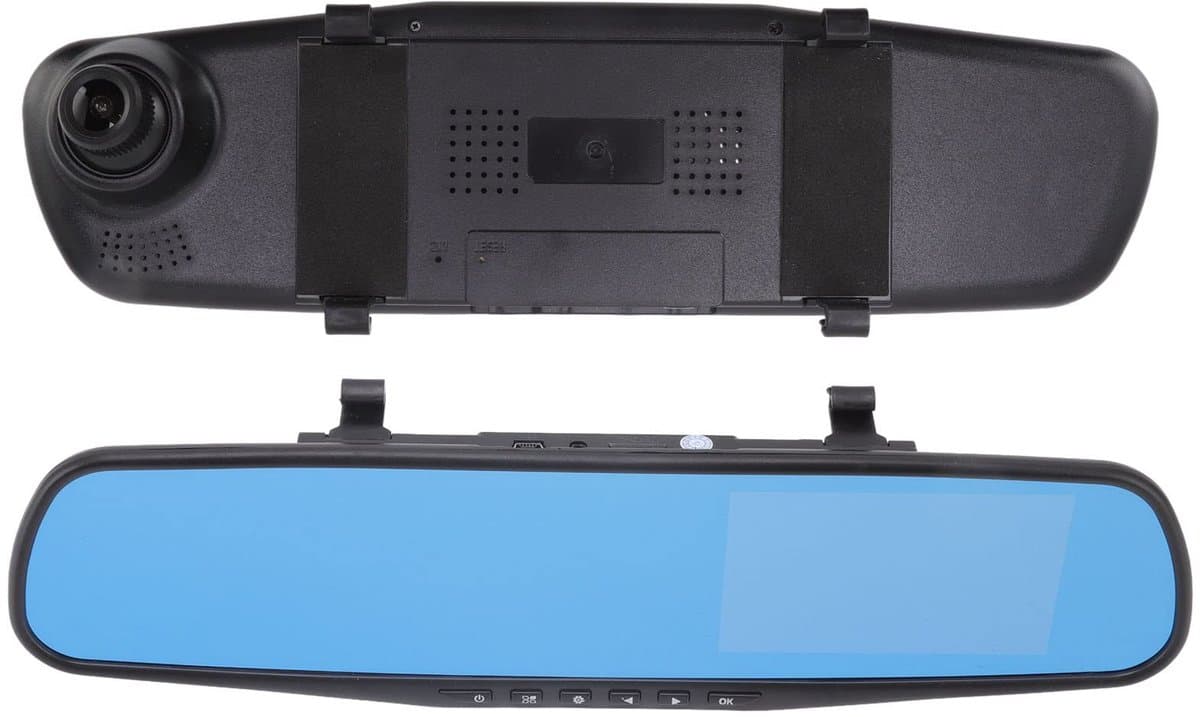 Dailygoody - Achteruitkijkspiegel - 1080P Dash Cam - 4,3 Inch Monitor - G-sensor - Parkeerbewaking - Automatische Opname - Geschikt voor auto - Z — afbeelding 1
