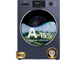 CHiQ CW8728X - Wasmachine - 8 KG - Plat ingebouwd - Full Service - A-15% - 16 programma's - AI Smart - 12 jaar garantie op motor - 2026 Nieuw
