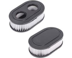 geschikt voor MTD grasmaaier zwarte ovale luchtfilters, 2-pack, BS 798452