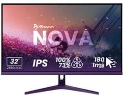 Arozzi Nova 32" Gaming Monitor - QHD IPS - 180Hz - Paars