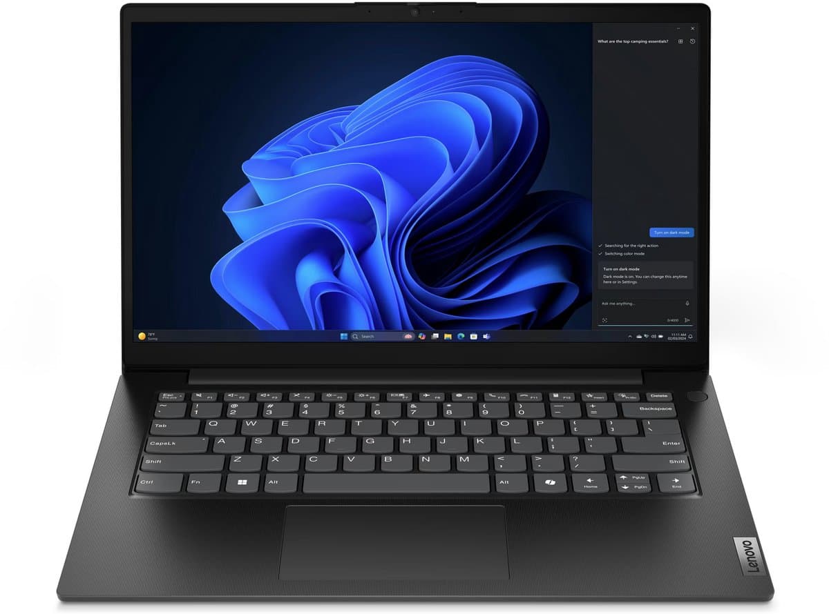 Lenovo V14 G5 - Laptop - 14" - Intel Core i7 - 16GB RAM - 512GB M.2 SSD - Windows 11 Pro - Zwart — afbeelding 1