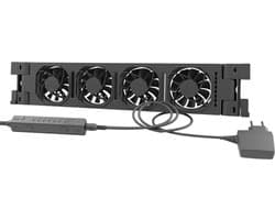 Heatfan 4 - Radiatorventilator Solo - Zwart + Touch Sensor