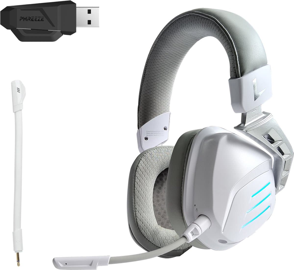 Phreeze GHW3 Gaming Headset met Microfoon - Bluetooth + 2.4Ghz USB C + USB A Dongle - Draadloos - RGB - 7.1 3D Surround Sound - Ultra Low Latency - Geschikt voor PS5, PS4, Nintendo Switch, PC Game Headsets PS5 — afbeelding 1
