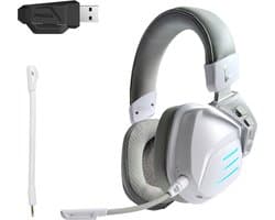 Phreeze GHW3 Gaming Headset met Microfoon - Bluetooth + 2.4Ghz USB C + USB A Dongle - Draadloos - RGB - 7.1 3D Surround Sound - Ultra Low Latency - Geschikt voor PS5, PS4, Nintendo Switch, PC Game Headsets PS5