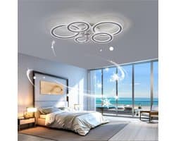 Strakke Plafondventilator met LED Verlichting en Afstandsbediening 86 cm