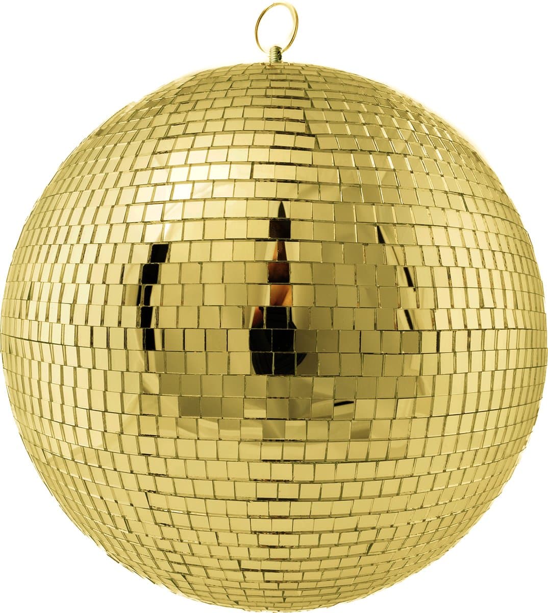 KIMU® Discobal Goud zonder Motor Ø 40 cm Professioneel - Discobol Groot Spiegeltjes 10x10mm - Spiegelbol Disco Bal Bol - Feest Feestje Discolamp Decoratie Glitterbol Halloween — afbeelding 1