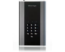 iStorage diskAshur DT2 - externe harde schijf - 22 TB - Zwart - Grafiet