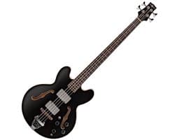 San Francisco Semi-akoestische Basgitaar van Gear4music, Zwart
