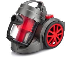 Quvo® Steelstofzuiger met snoer - Steelstofzuiger - Stofzuiger - Grijs/Rood - 35 x 27 x 41 cm; 5 kg