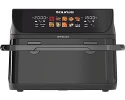 Heteluchtfriteuse Grill - Airfryer XL - Groot Koken - Dubbele Zone Functies - 10 Liter - Zwart