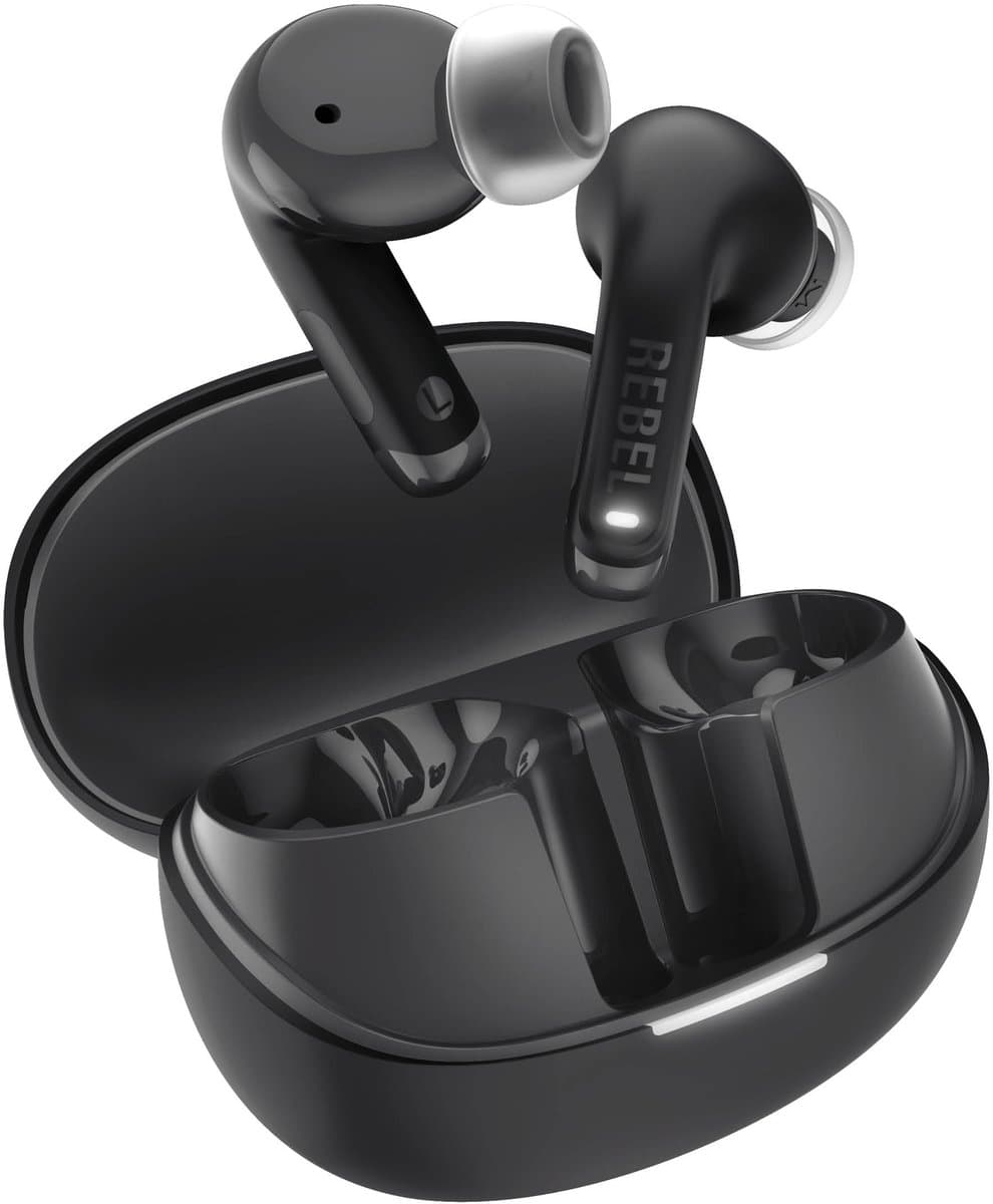 Fresh 'n Rebel Twins Fuse 2 - Draadloze oordopjes - Noise Cancelling oortjes met 36 uur speeltijd - Met Microfoon en App - Storm Grey — afbeelding 1