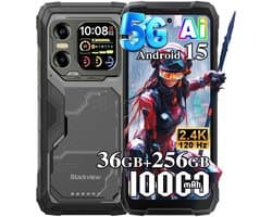 Blackview XPLORE X1 - Robuuste Smartphone - 5G - 36GB RAM - 256GB ROM - 108MP Camera - 6.78 inch 120Hz - 10000mAh - Robuuste Telefoon - Android 15 - NFC - GPS - Zwart