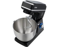VEVOR Keukenmachine Elektrische Deegmixer 7,84L 1400W Zwart Standmixer