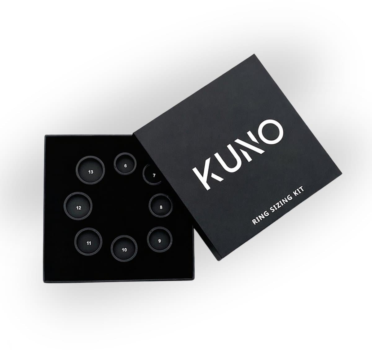 Kuno Sizing Kit - Maatringenset - Nep ringen meet set - 8 Maten - Maat 6 t/m 13 - Geschikt voor Kuno Rings - (Alleen verzendkosten) — afbeelding 1