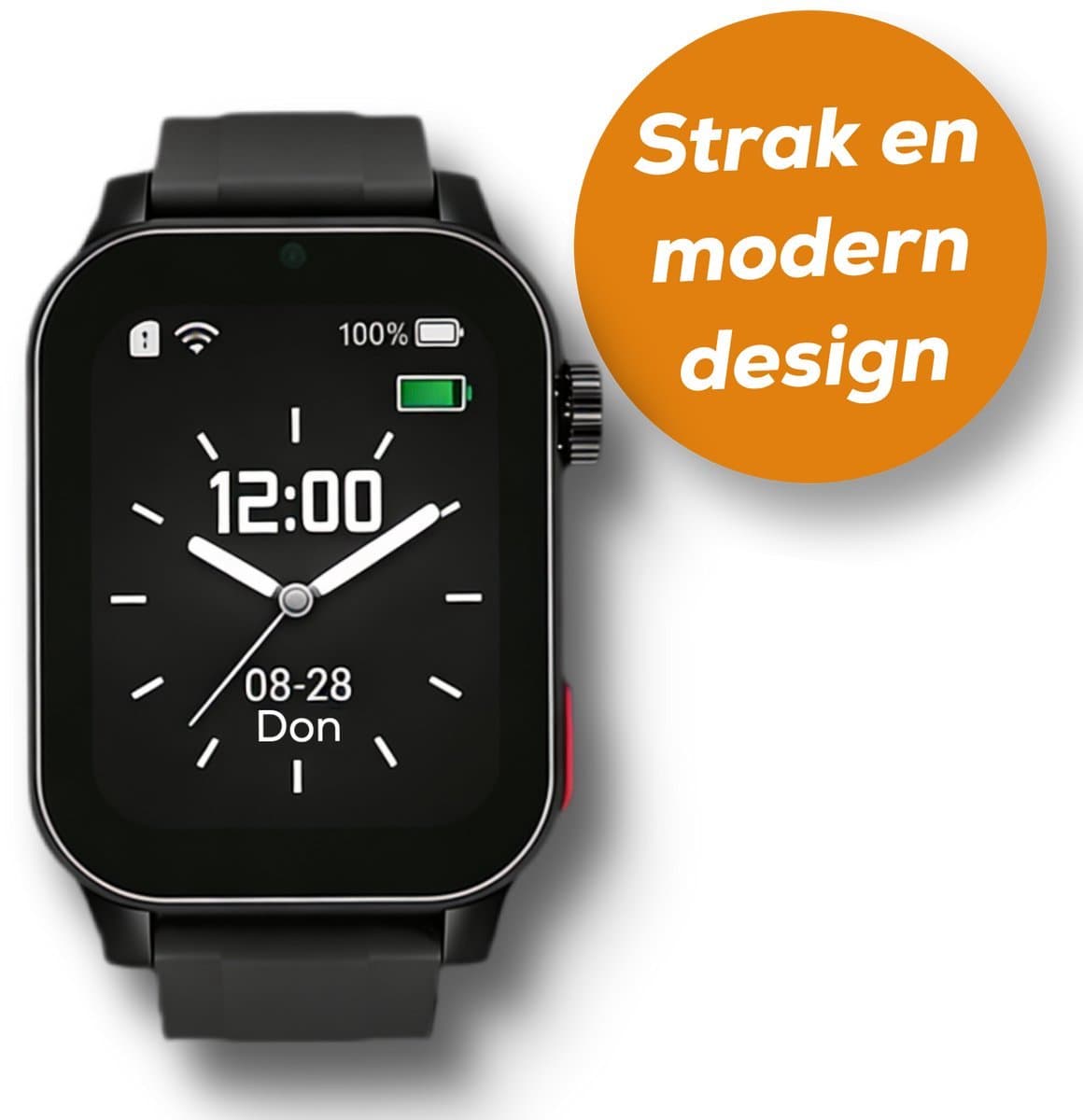 Weewise WS81 - GPS-horloge voor senioren - Valdetectie - SOS knop - GPS Tracker - GPS Horloge Ouderen - Alarm Horloge - SOS Horloge - Valdetectie - Alzheimer - Dementie - Alarmknop - Videobellen - Inclusief Simkaart & App — afbeelding 1