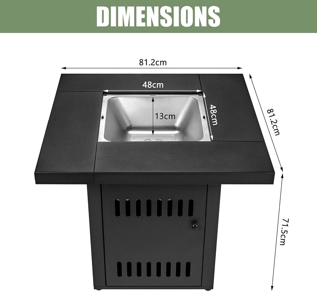 Ultranature BBQ/Vuurtafel/Tafel - 3 in 1 — afbeelding 1