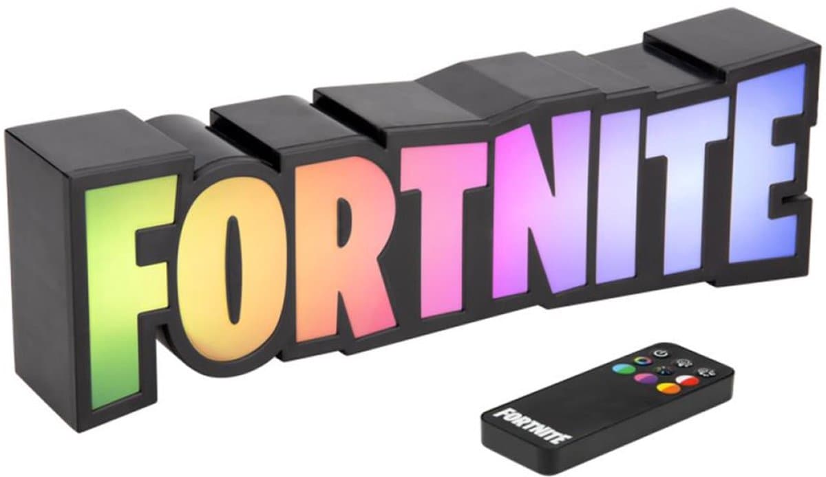Fortnite logo lamp – RGB LED licht met afstandsbediening – Paladone — afbeelding 1