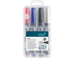 Pica Classic 520/04 Permanent Marker 4 kleuren - conische punt