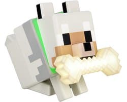 Minecraft, Wolf GloBuddies 3D Kleur Veranderend Licht, LED Nachtlamp, Tik om Kleur te Veranderen, Gaming, Op Batterijen Aangedreven, Officieel gelicentieerd - Paladone