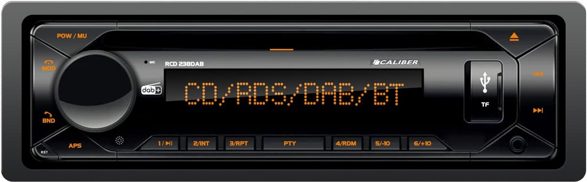 Autoradio met CD speler - Bluetooth - Dab- Dab+ - Usb- Fm Radio - 1 Din- Handsfree bellen - 4 x 75 Watt (RCD238DAB) — afbeelding 1