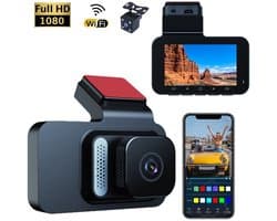 3-inch 1296p + HD dual-lens IPS-scherm + WiFi-auto-DVR