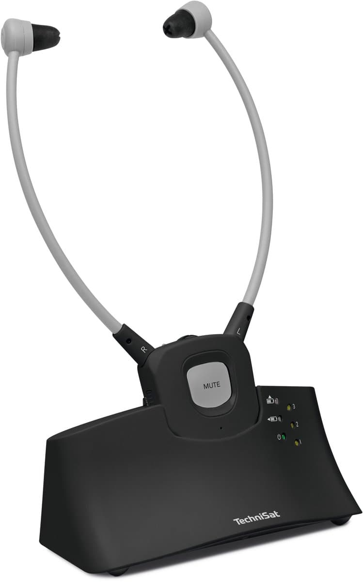 TechniSat STEREOMAN ISI 3 Draadloze stereo draadloze hoofdtelefoon voor televisie en muzieksystemen met dockingstation — afbeelding 1
