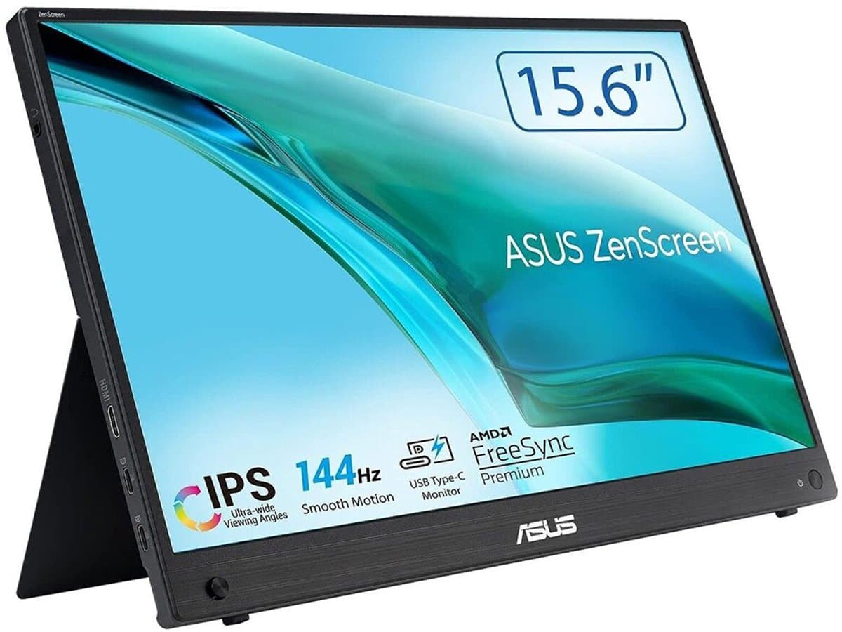 ASUS ZenScreen MB16AHG - Portable USB-C Monitor - 144Hz - IPS - 15.6 Inch — afbeelding 1