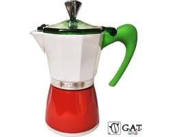 G.A.T. Italia Tricolore 6 kops - Percolator - 300ml - Made in Italy