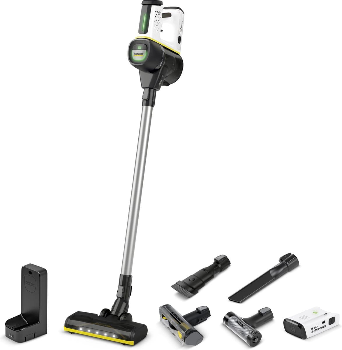 Kärcher VC 7 Signature Line Steelstofzuiger - Draadloze stofzuiger - Extra lithium-ion accu - Looptijd acculading 60 min. - 78 dB(A) - HEPA - Extra accessoires — afbeelding 1