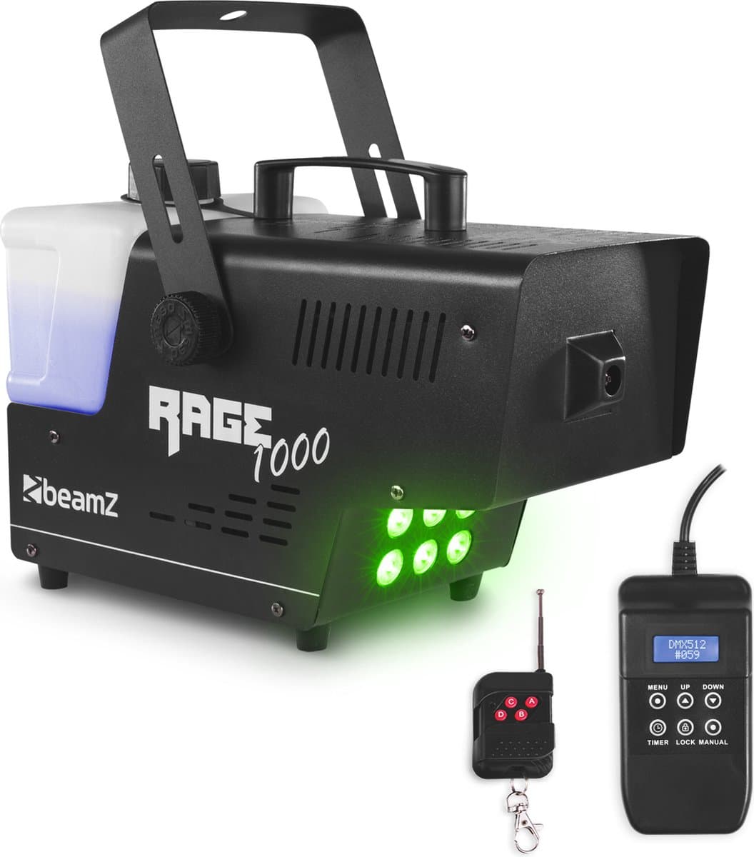 Rookmachine - BeamZ RAGE1000 met draadloze afstandsbediening - 1000W — afbeelding 1