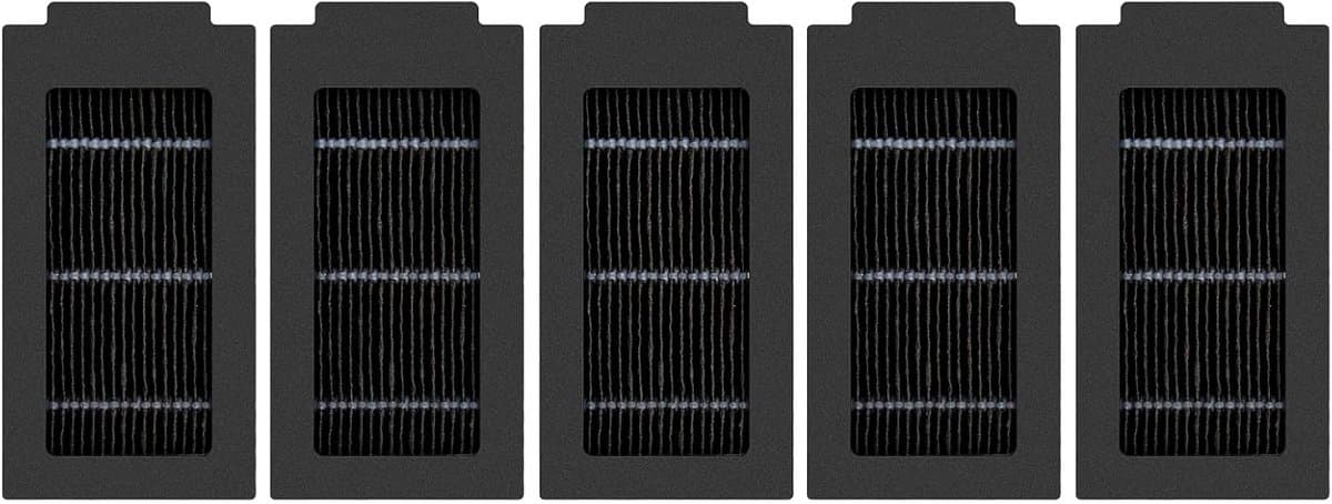 (5 stuks) T50 Pro vervangende HEPA-filters compatibel met ECOVACS DEEBOT T50 Pro/T50 Omni/T50 Pro Omni/T50 Max Pro Omni Robot Vacuüm, Vacuümfilter, Rechtop Filter, Canister Filter, Accessoires Kit — afbeelding 1