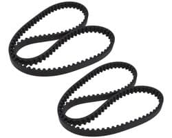 Dailygoods - Aandrijfriem - Grasmaaier riem - Rubber - 107 tanden - 856 mm omtrek - Geschikt voor Stiga 105 hatchback - Zwart