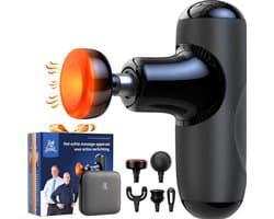 KLS® Massage Gun - Massage Gun Mini - Massage Pistool - Zwart - 14cm x 11cm x 5cm