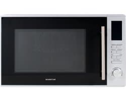 Inventum MN305C Combimagnetron - 30L - 900W - Hetelucht- en grillfunctie - 10 kookprogramma's - 4 combistanden - Ontdooifunctie - Kinderslot - Zilver