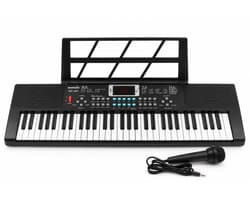 MoMiKa Kindvriendelijk Keyboard Piano voor Kinderen – Kinderkeyboard met 61 Toetsen – Microfoon – Beginners Keyboard – Stroom & Batterij